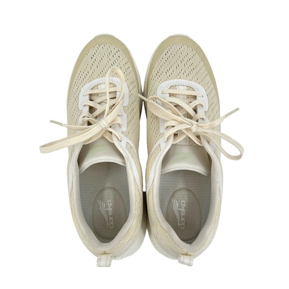 Dansko Sydney Sky Mesh Lace Up Walking Shoe in Ivory Size 38 US 7.5-8 - Picture 7 of 10